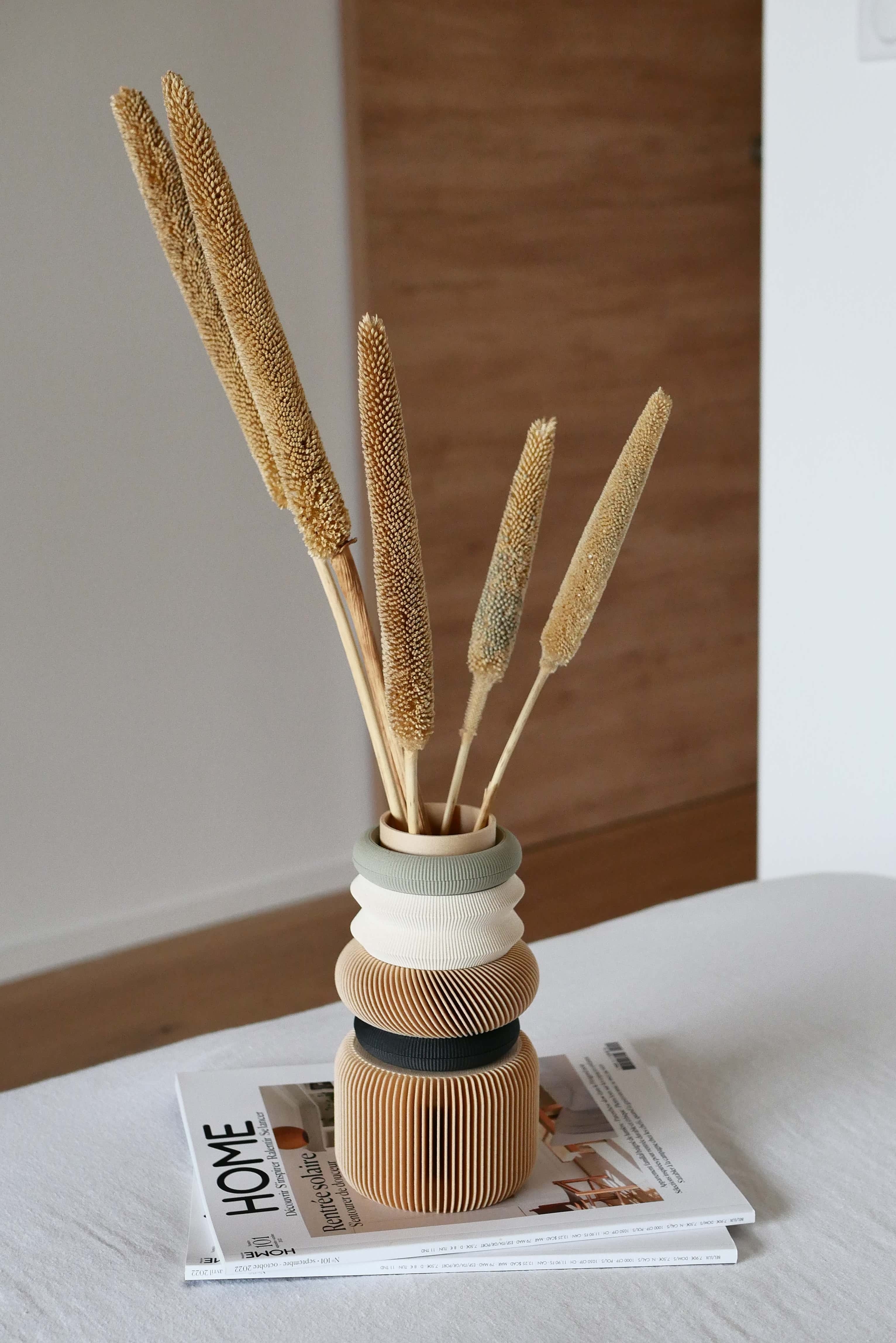 Modular Vase NU Olive Green