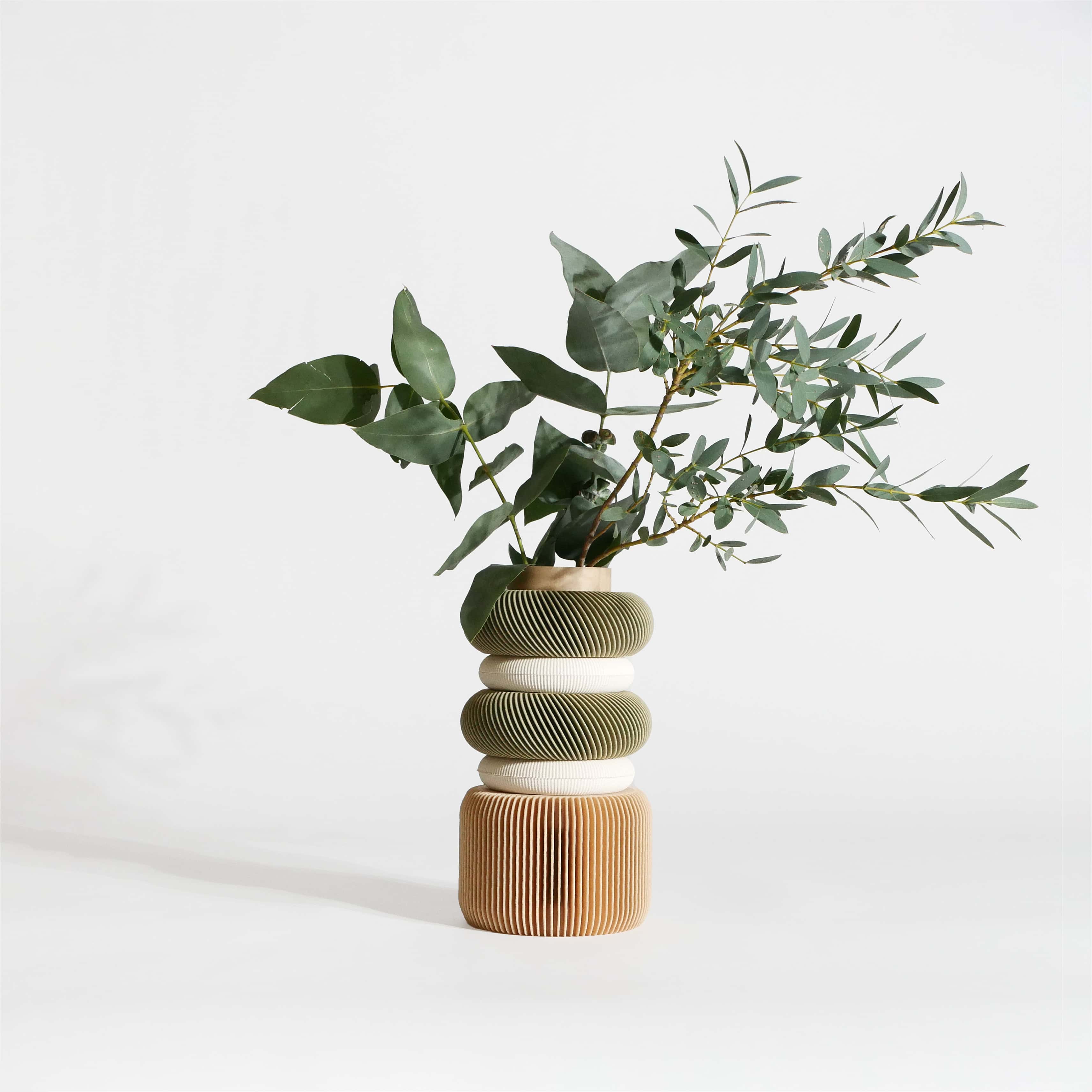 Modular Vase NU Olive Green Rings