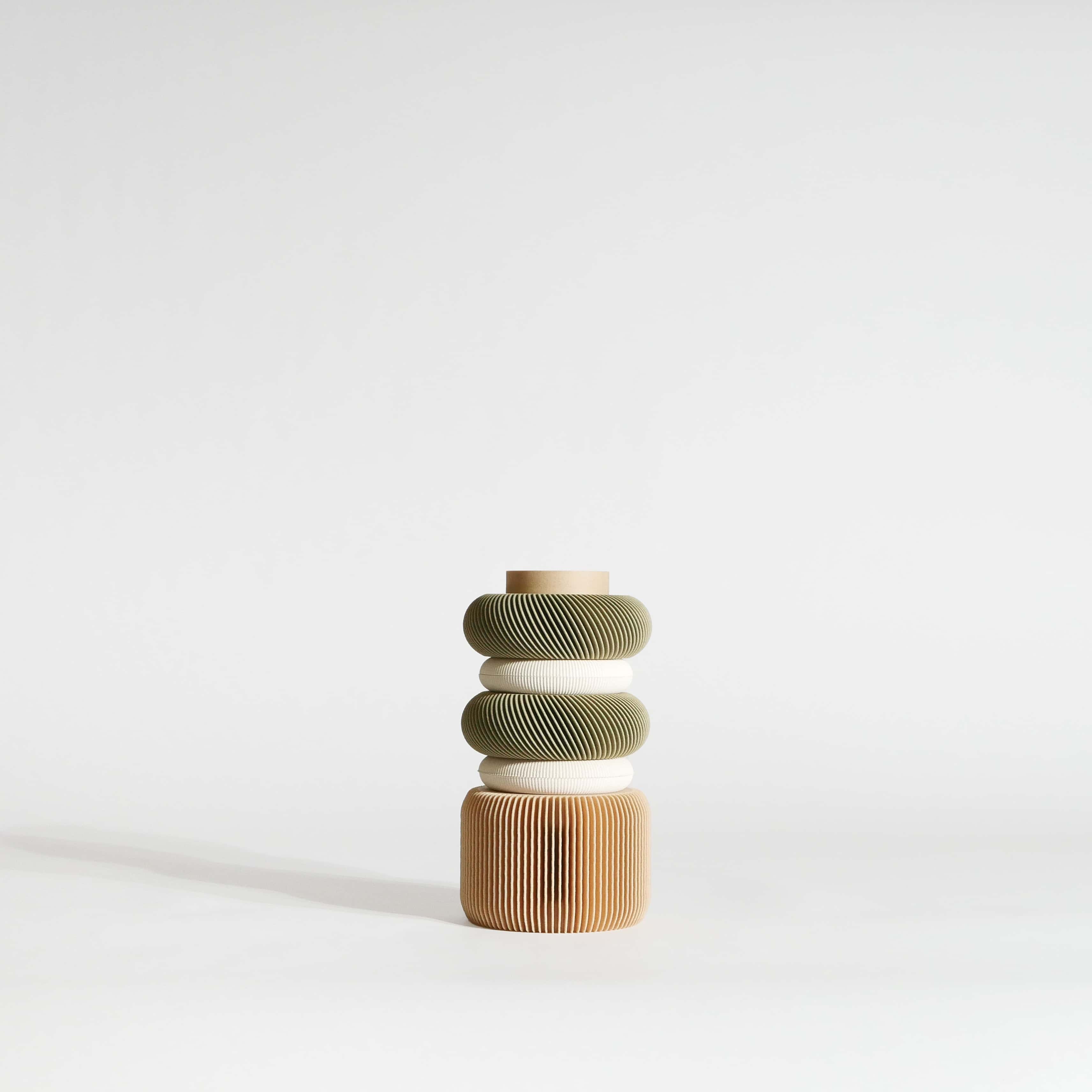 Modular Vase NU Olive Green Rings