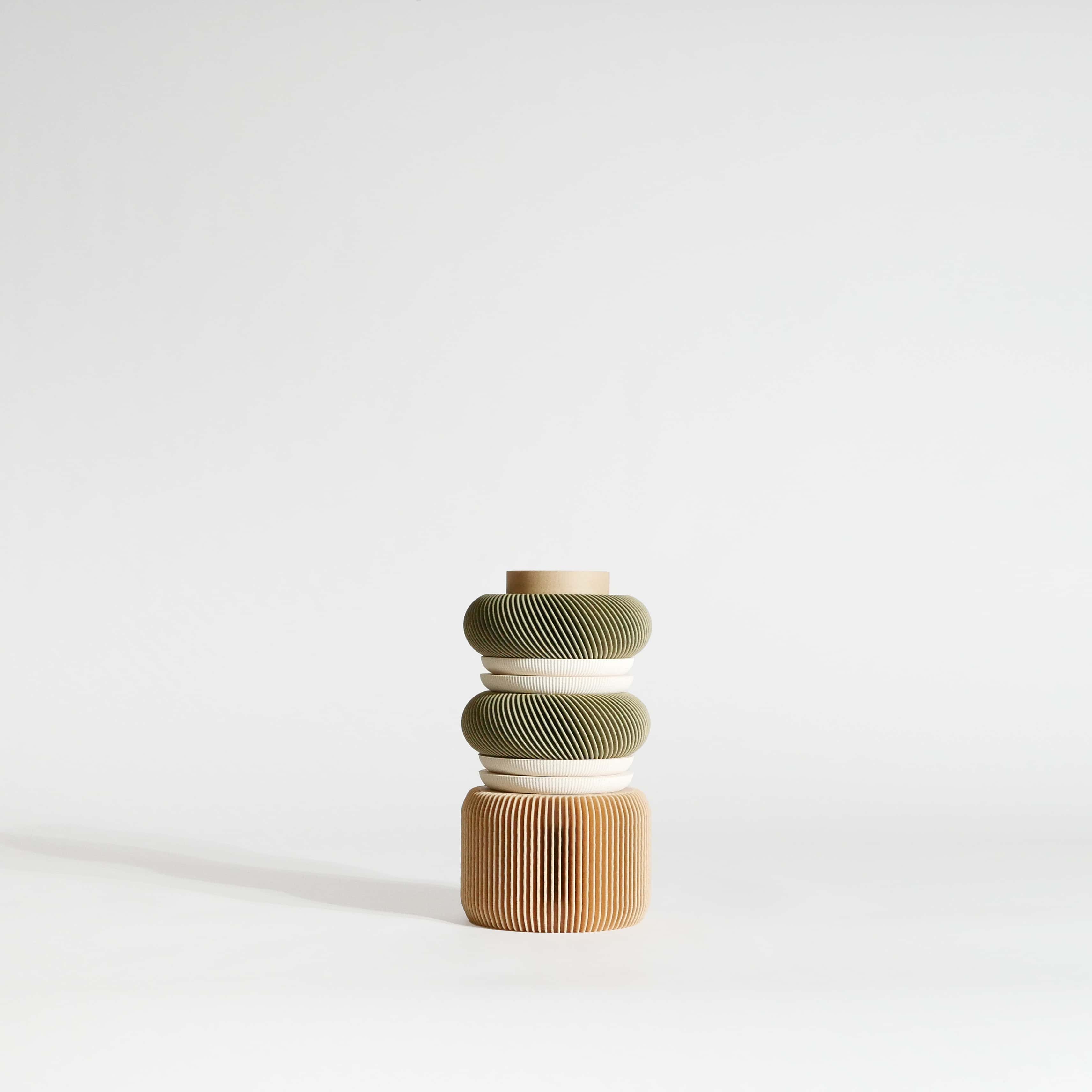 Modular Vase NU Olive Green Rings
