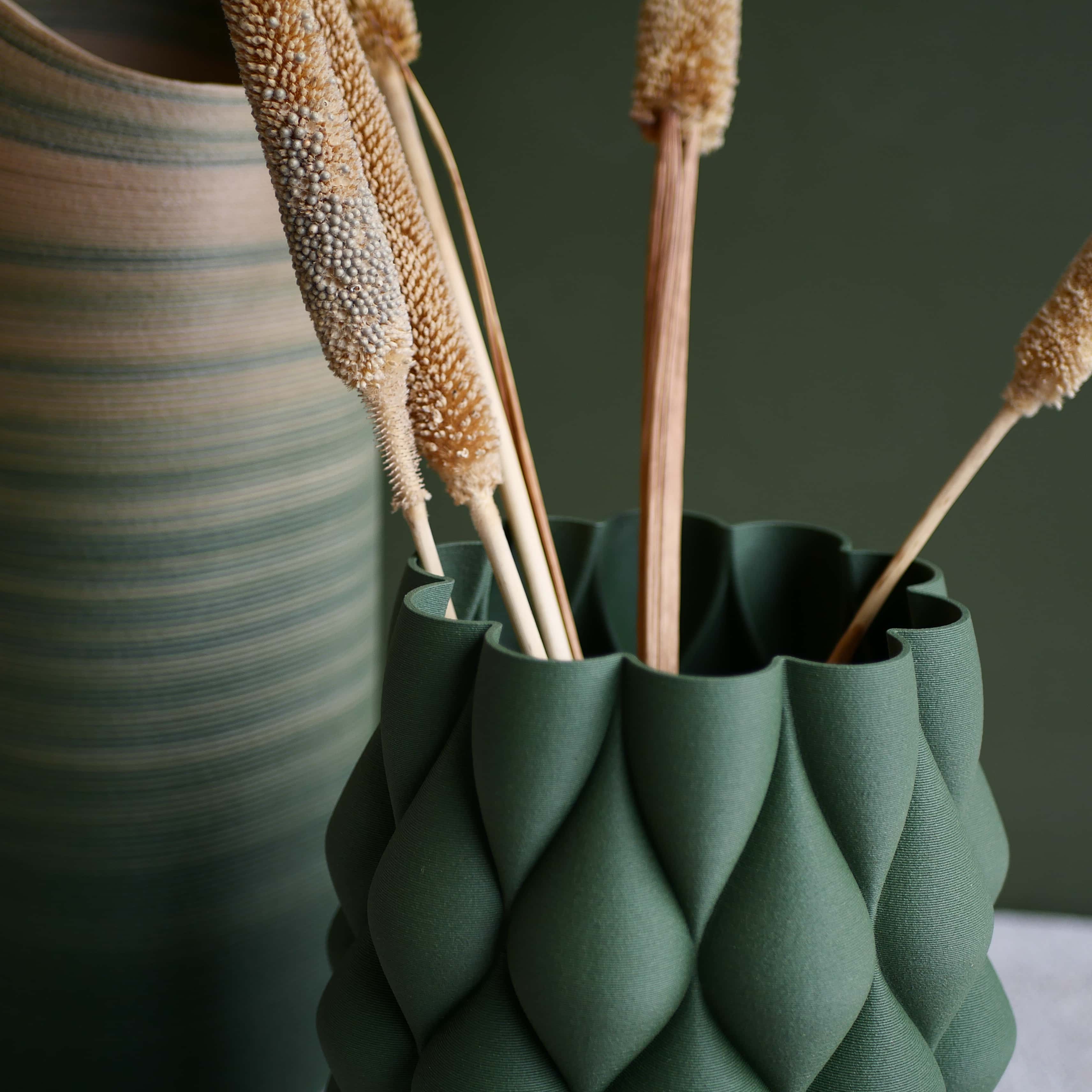 COPENHAGUE Vase - Minimum design #color_green