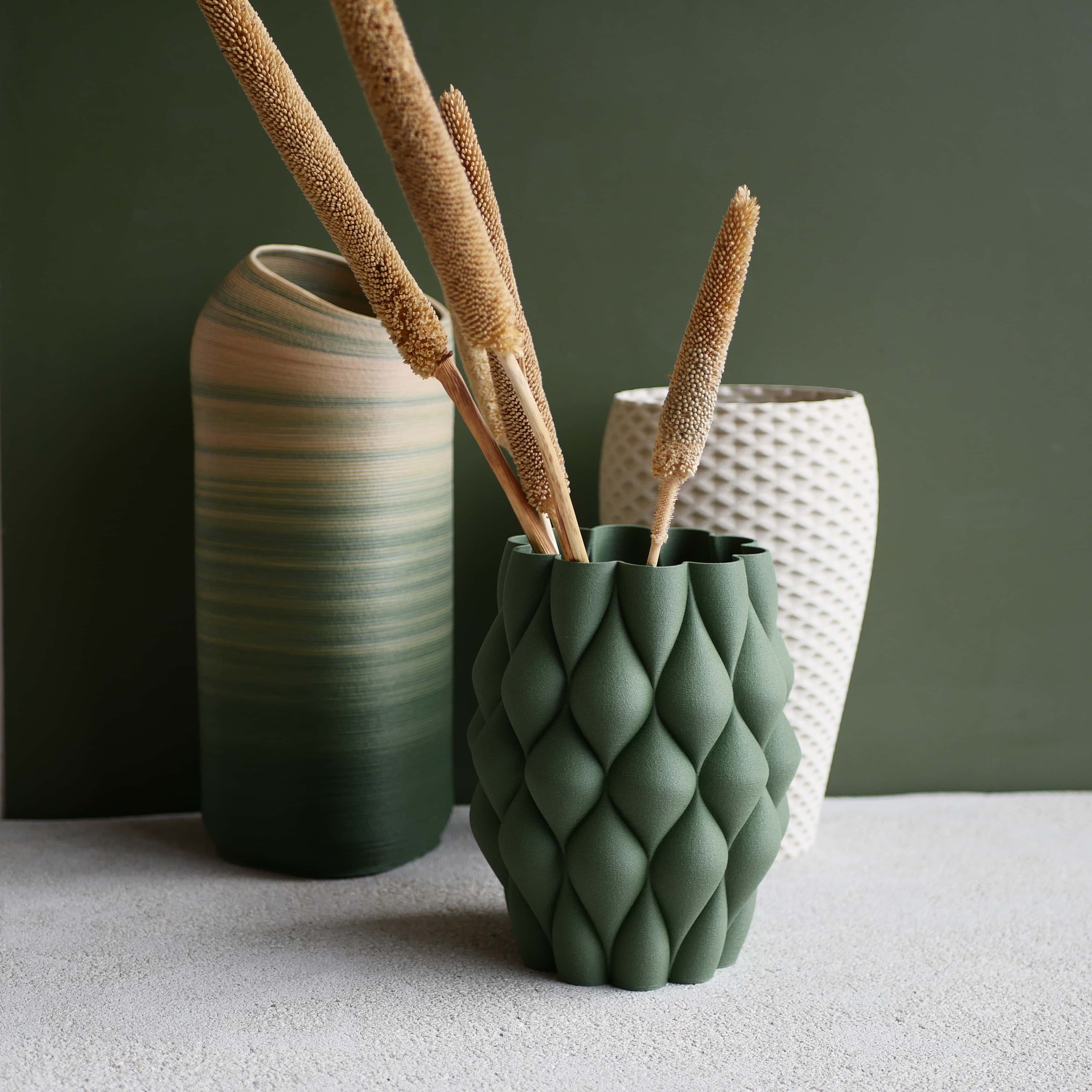 COPENHAGUE Vase - Minimum design #color_green