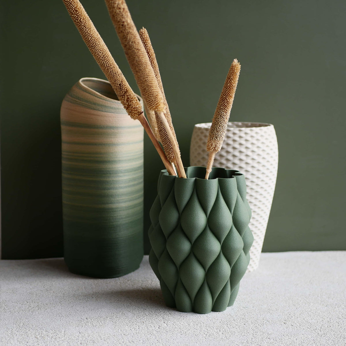 COPENHAGUE Vase - Minimum design #color_green
