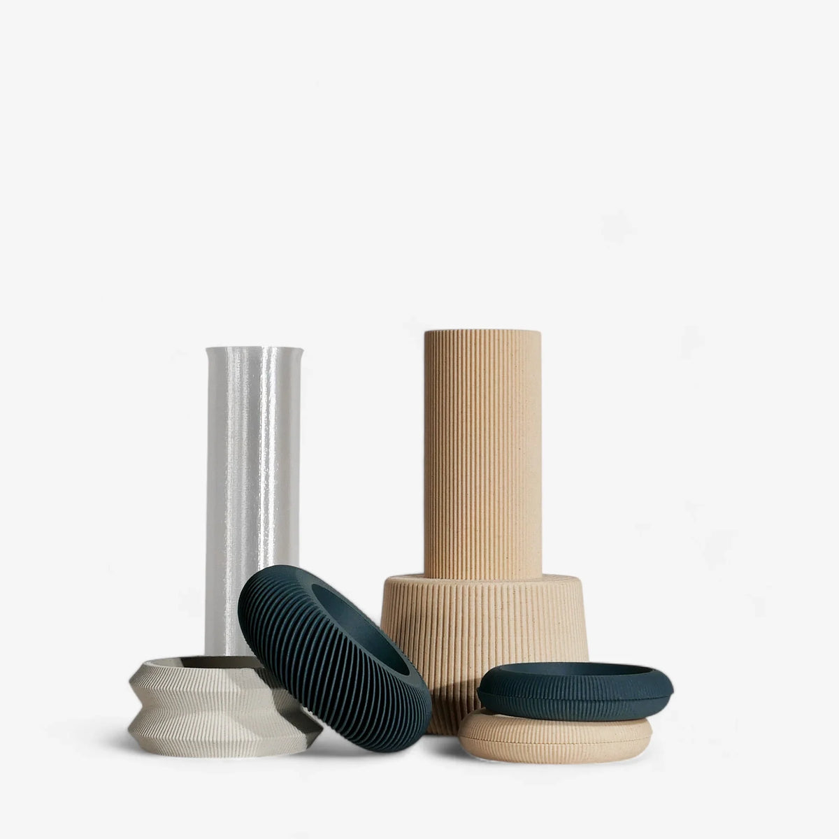 LAGUNE Modularer Vase | Blau