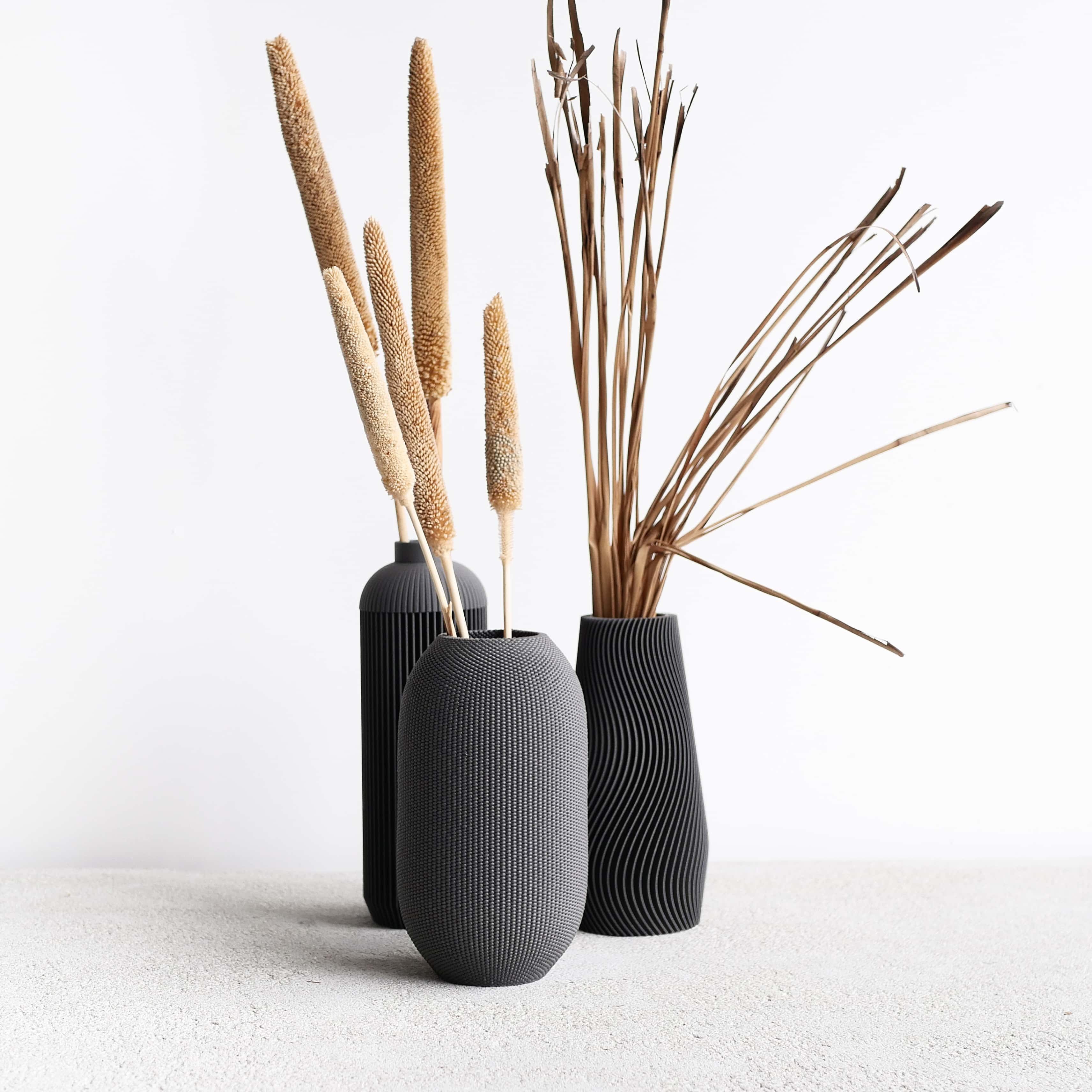 Perle Vase I Minimum Design #Dark grey