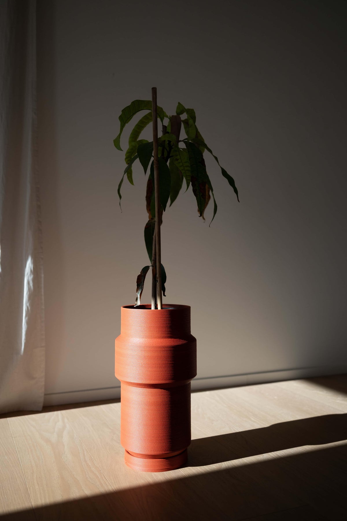 SYDNEY Totem Tall Floor Planter | Terracotta Rust