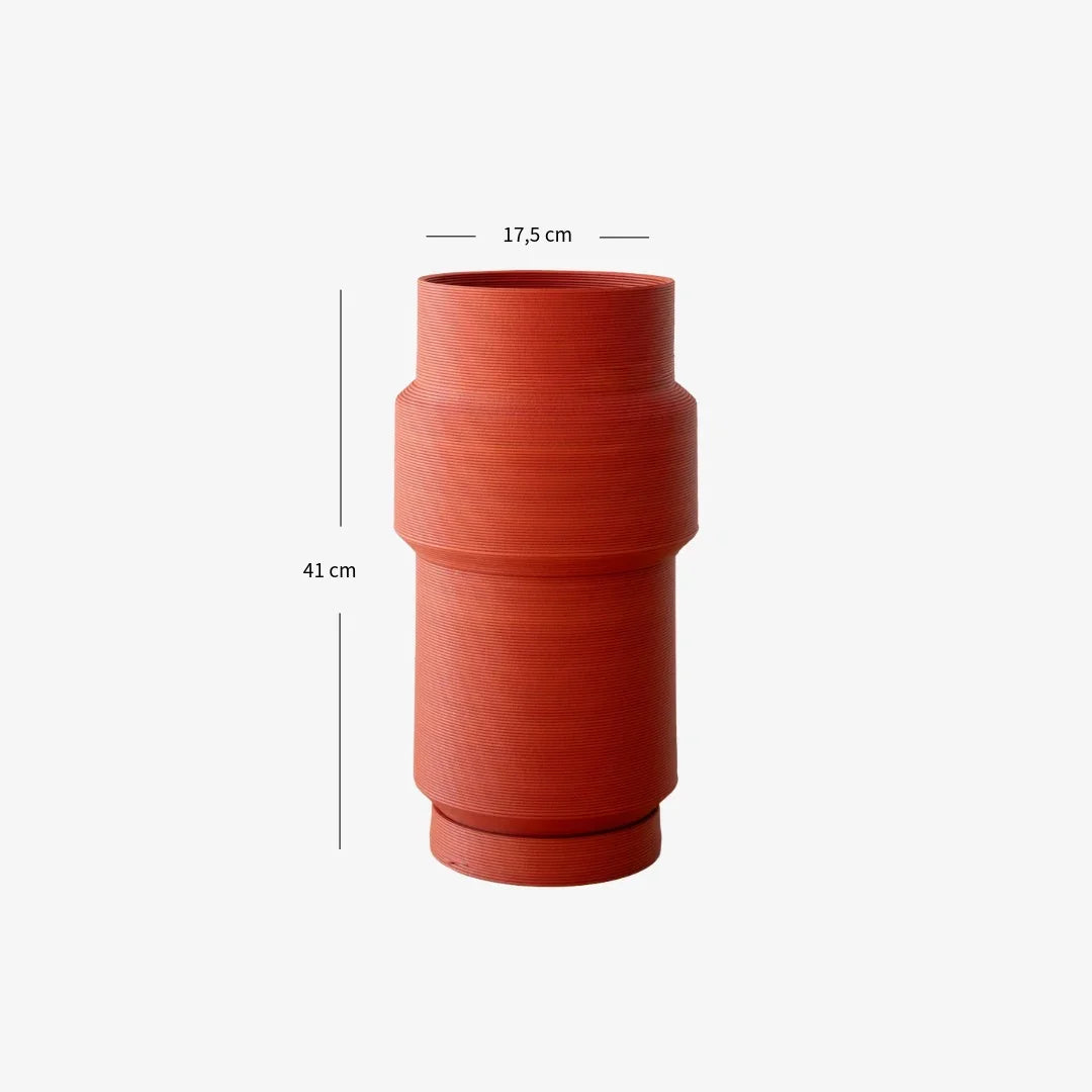 SYDNEY Totem Tall Floor Planter | Terracotta Rust