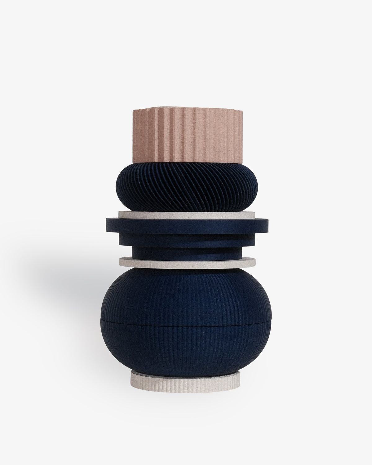 TOTEM 02 Modular Vase | Cobalt Blue Design