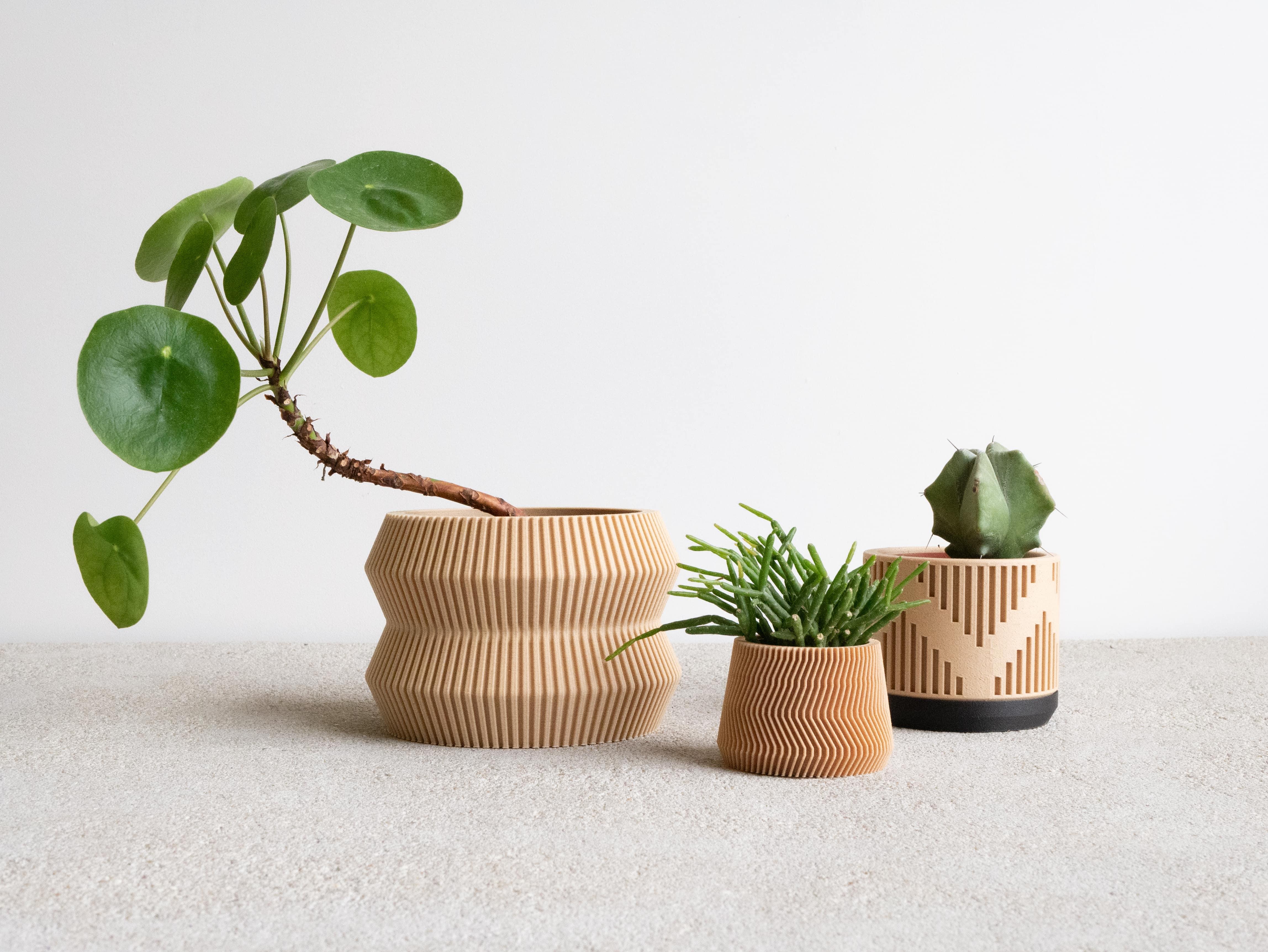 a selection of textured and Japandi designs and our ITO Indoor Planter - Minimum Design #color_natural