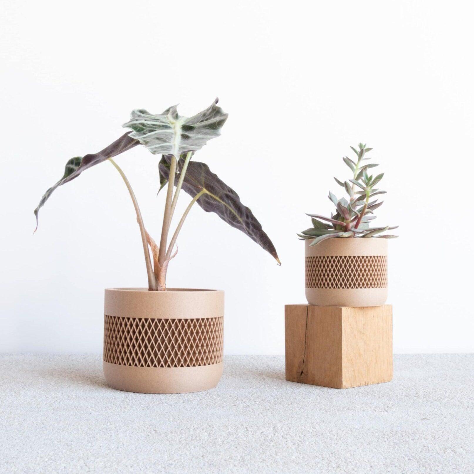 math indoor wood planter
