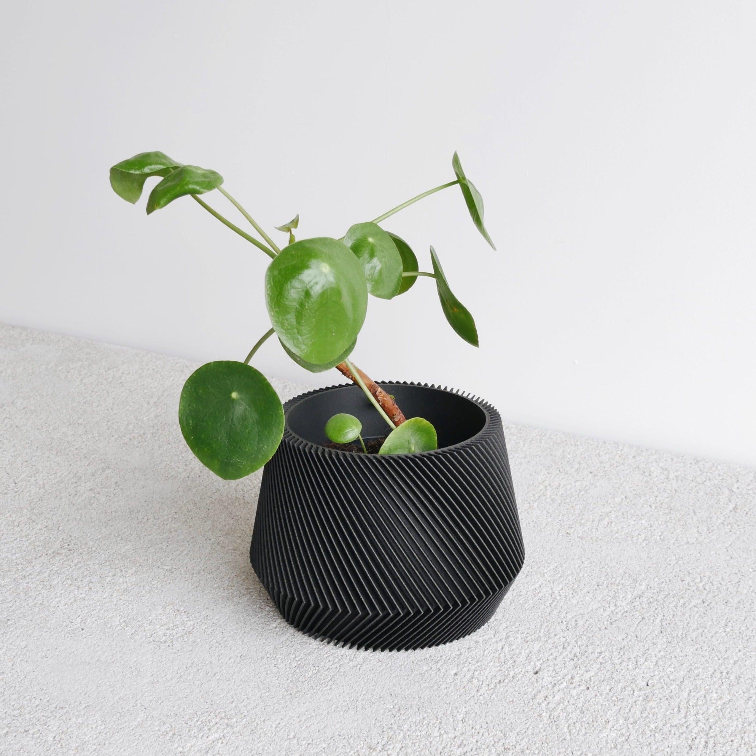Black Oslo indoor planter