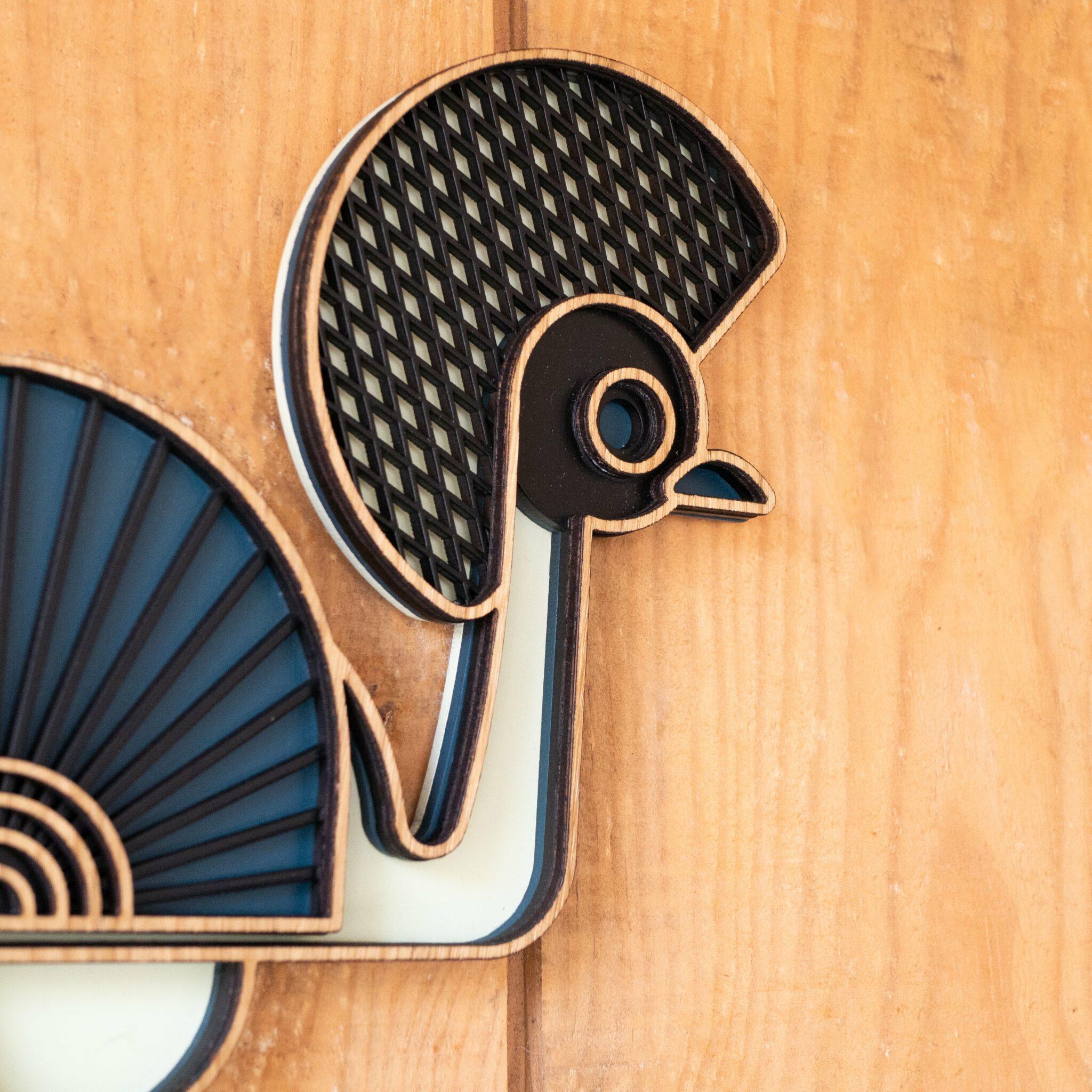 Peacock wall decor