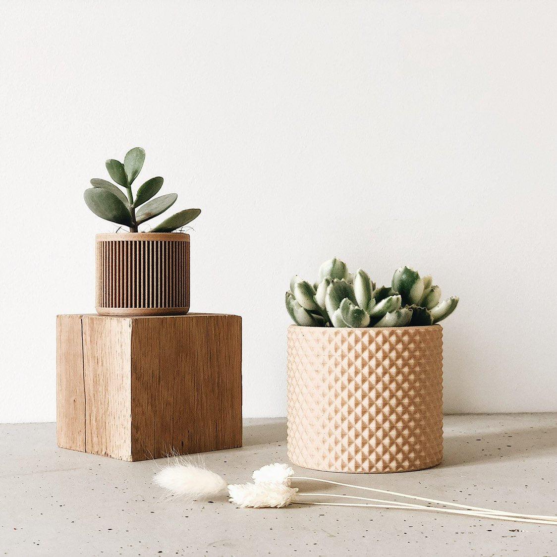 japan wood planter