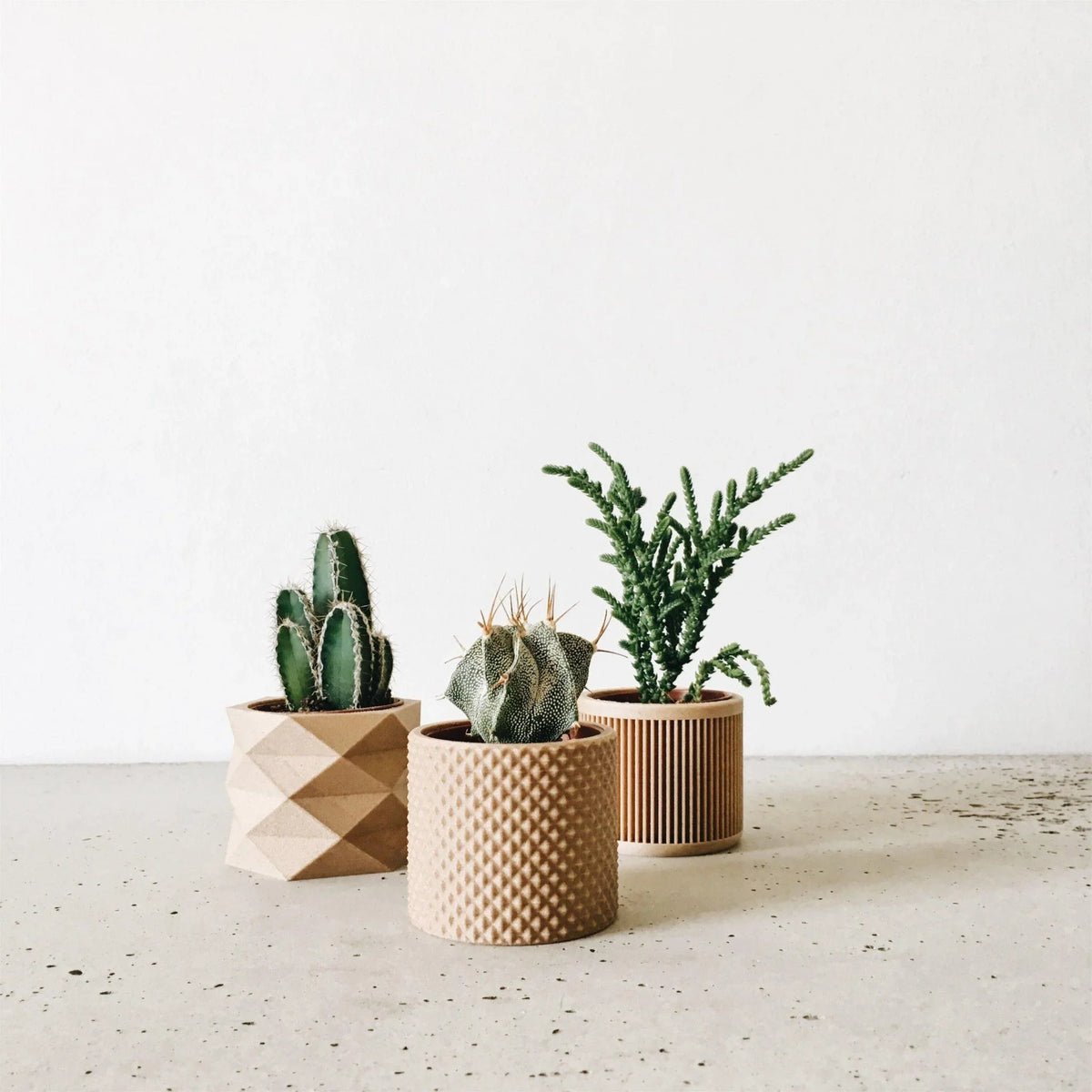 Set of 3 planters - Piko Diamant Japan - Minimum Design
