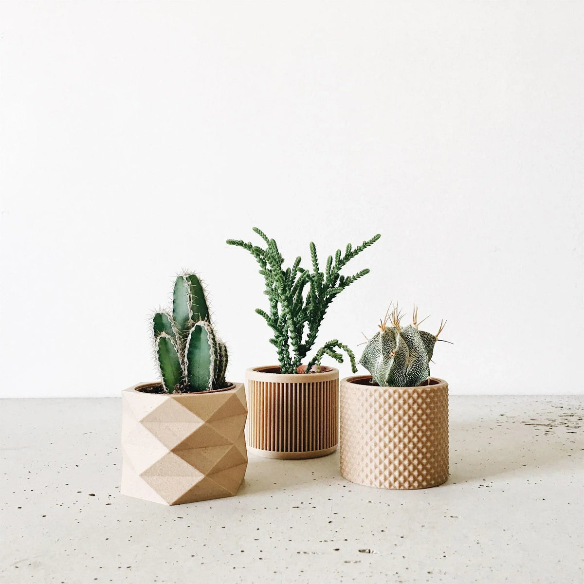 Set of 3 planters - Piko Diamant Japan - Minimum Design