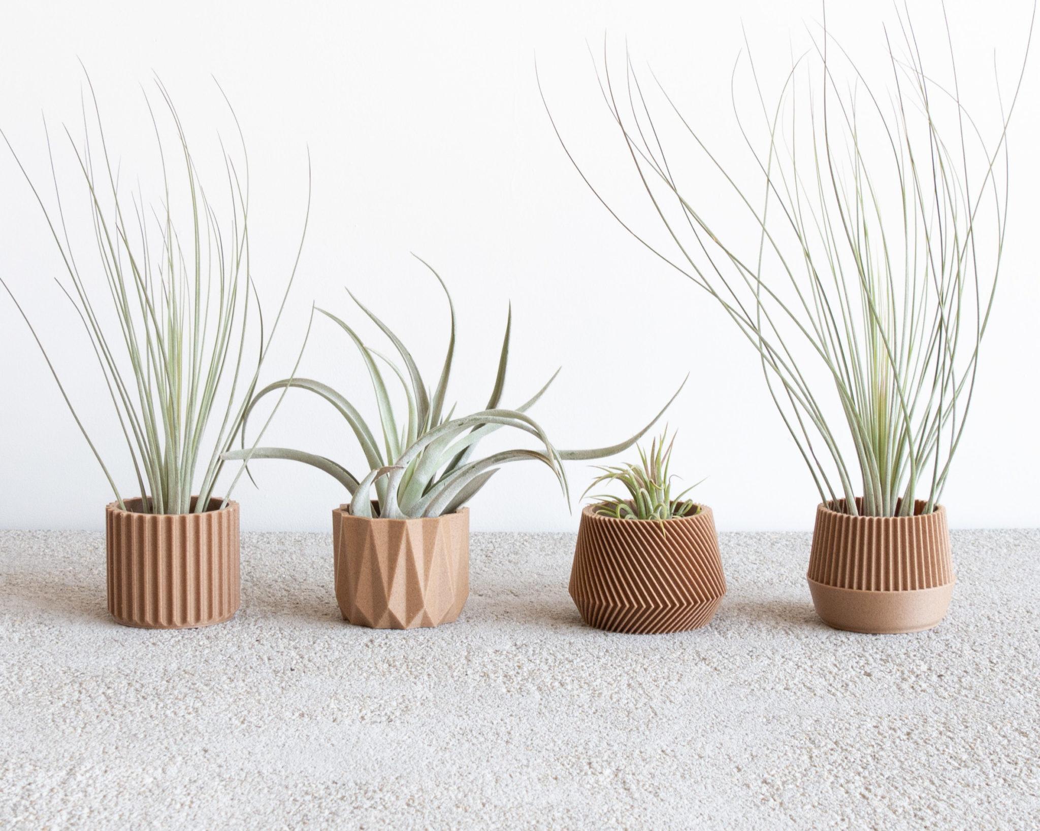 Set of 4 planters - Oslo Origami Kobe Stockholm - Minimum Design Set of 4 planter Oslo Kobe Stockholm Origami #color_natural