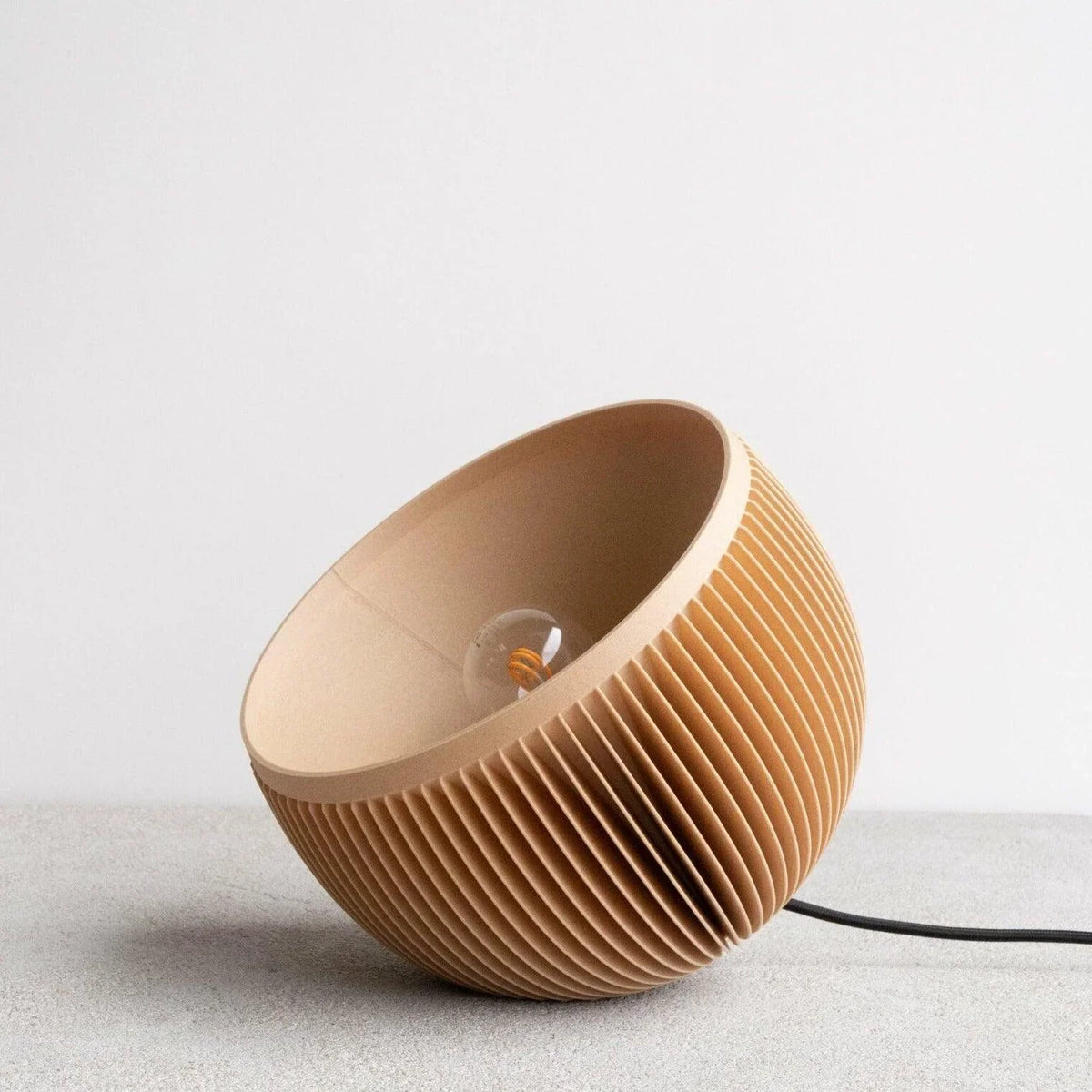 Sunset wood table lamp - Minimum Design - Made in France.