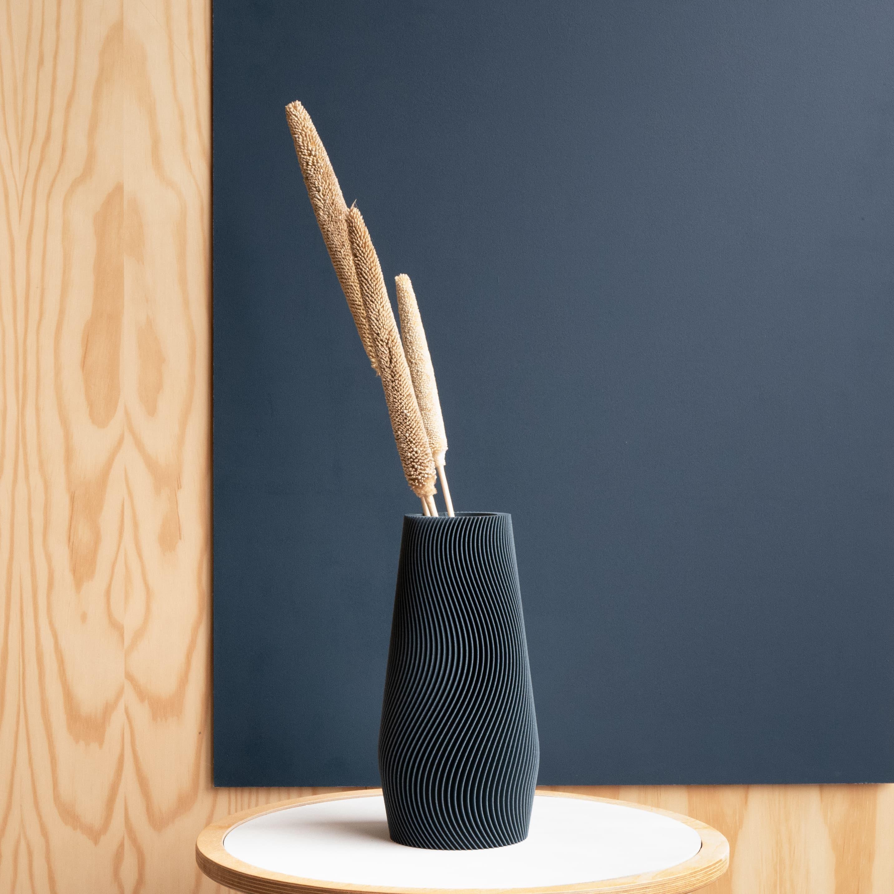 WAVE Vase - Minimum Design #color_blue