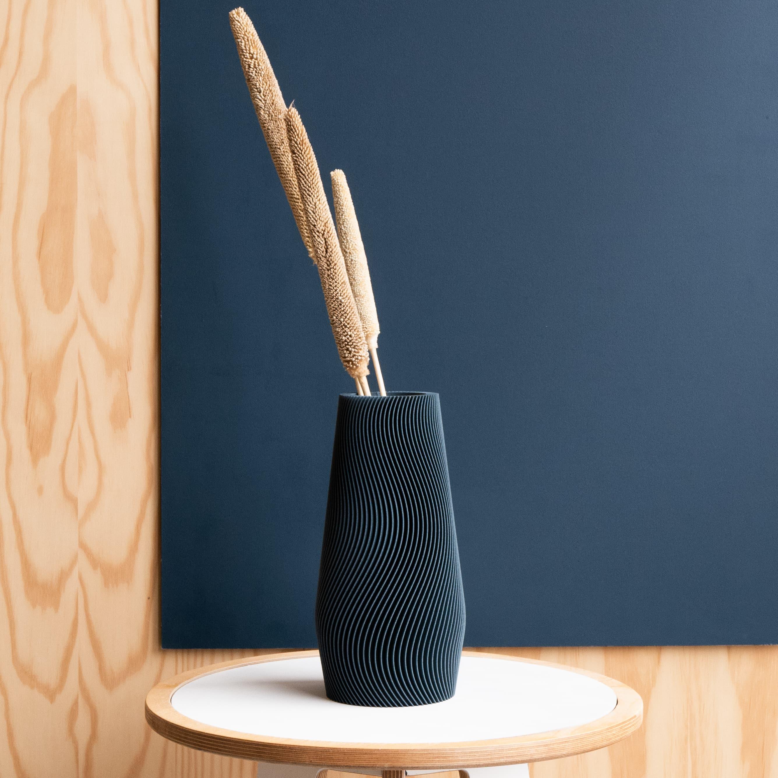 WAVE Vase - Minimum Design #color_blue