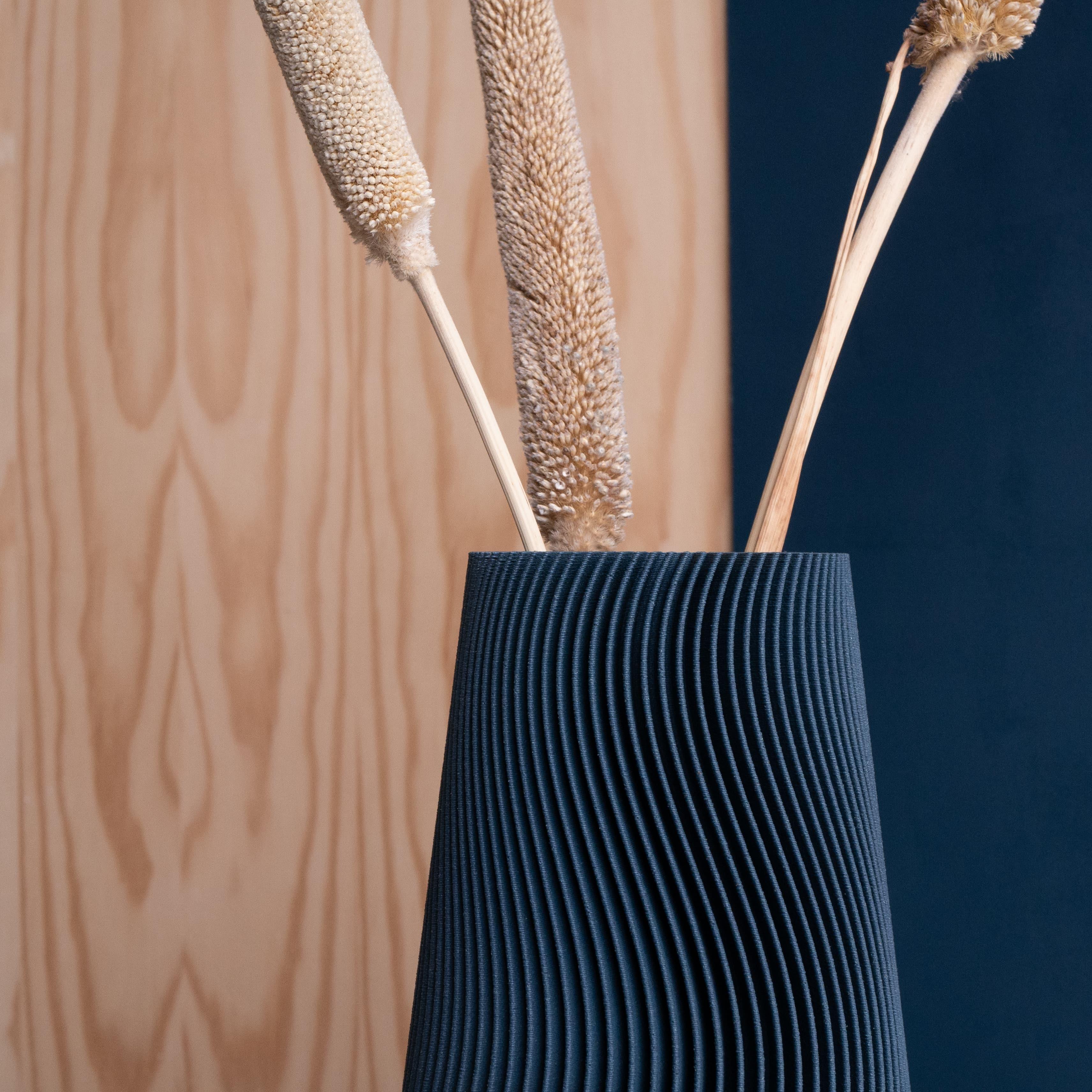 WAVE Vase - Minimum Design #color_Blue