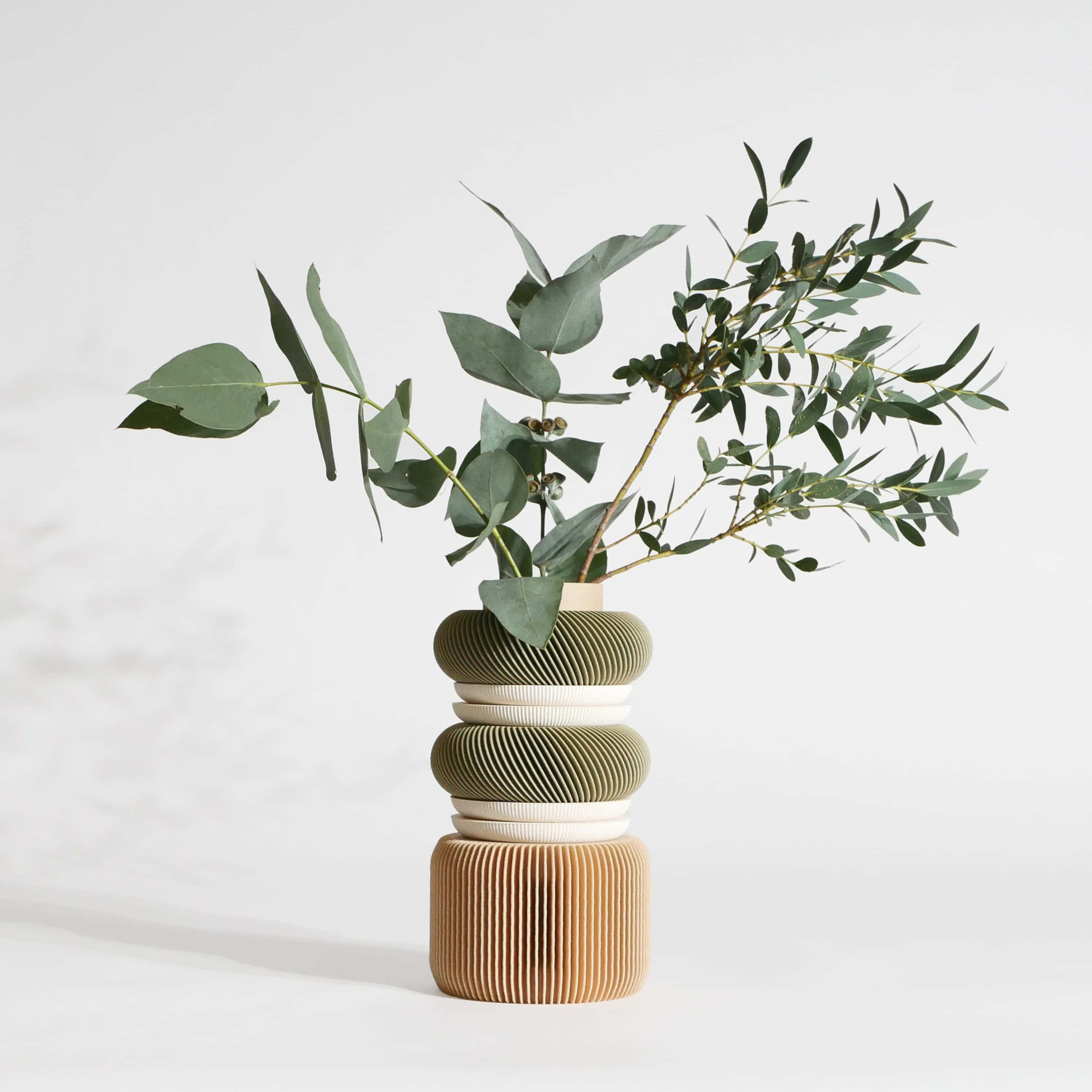 Modular Vase NU Olive Green Rings