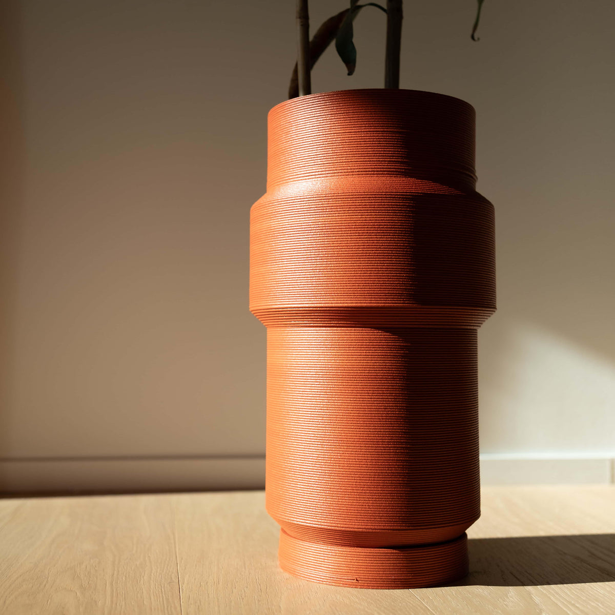 SYDNEY Totem Tall Floor Planter | Terracotta Rust