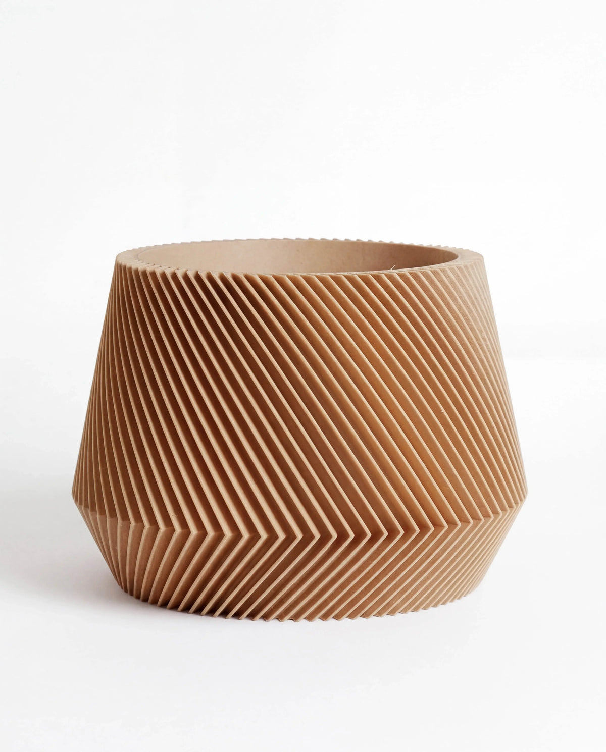 Oslo planter 15cm textured on a white background