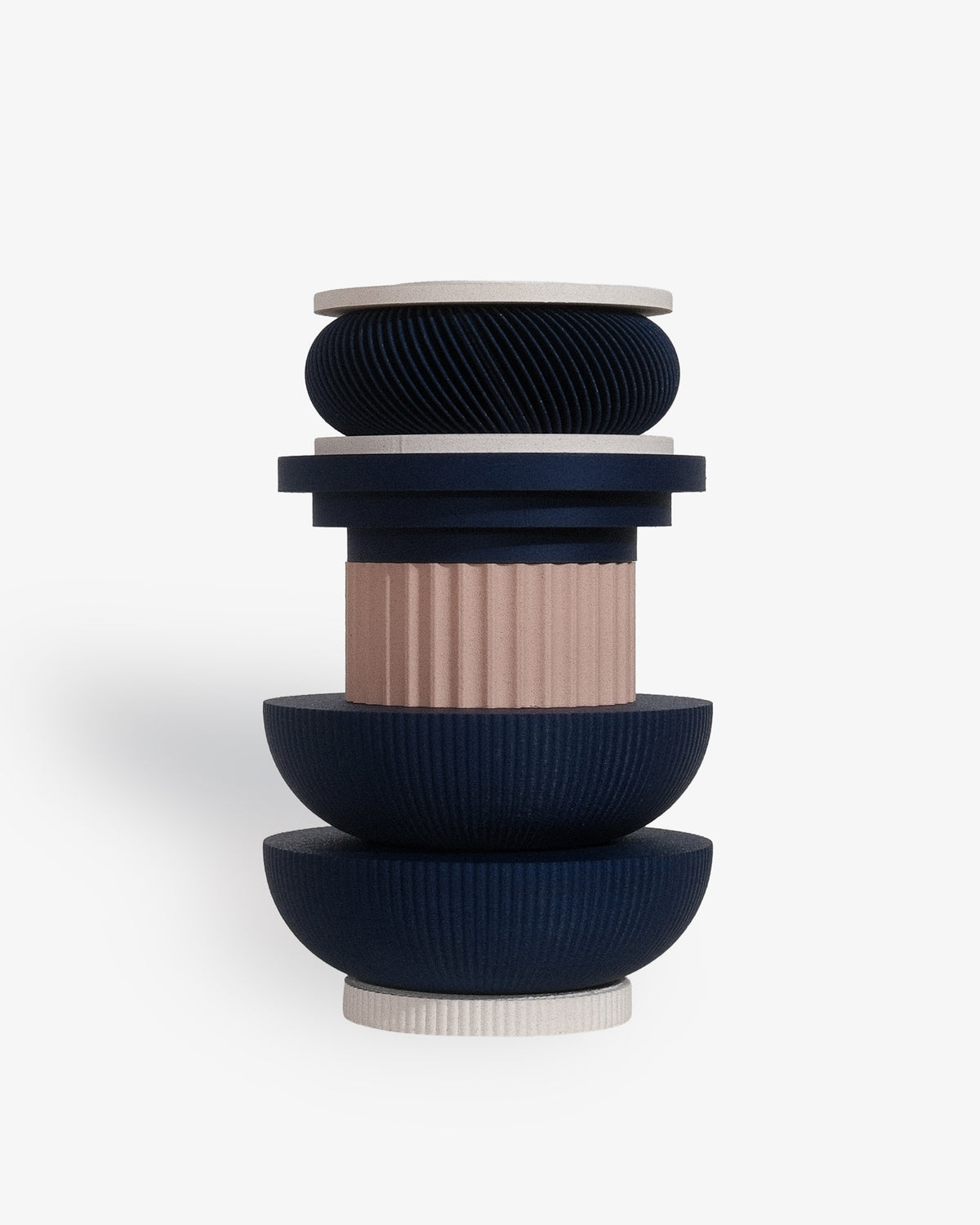 TOTEM 02 Modular Vase | Cobalt Blue Design