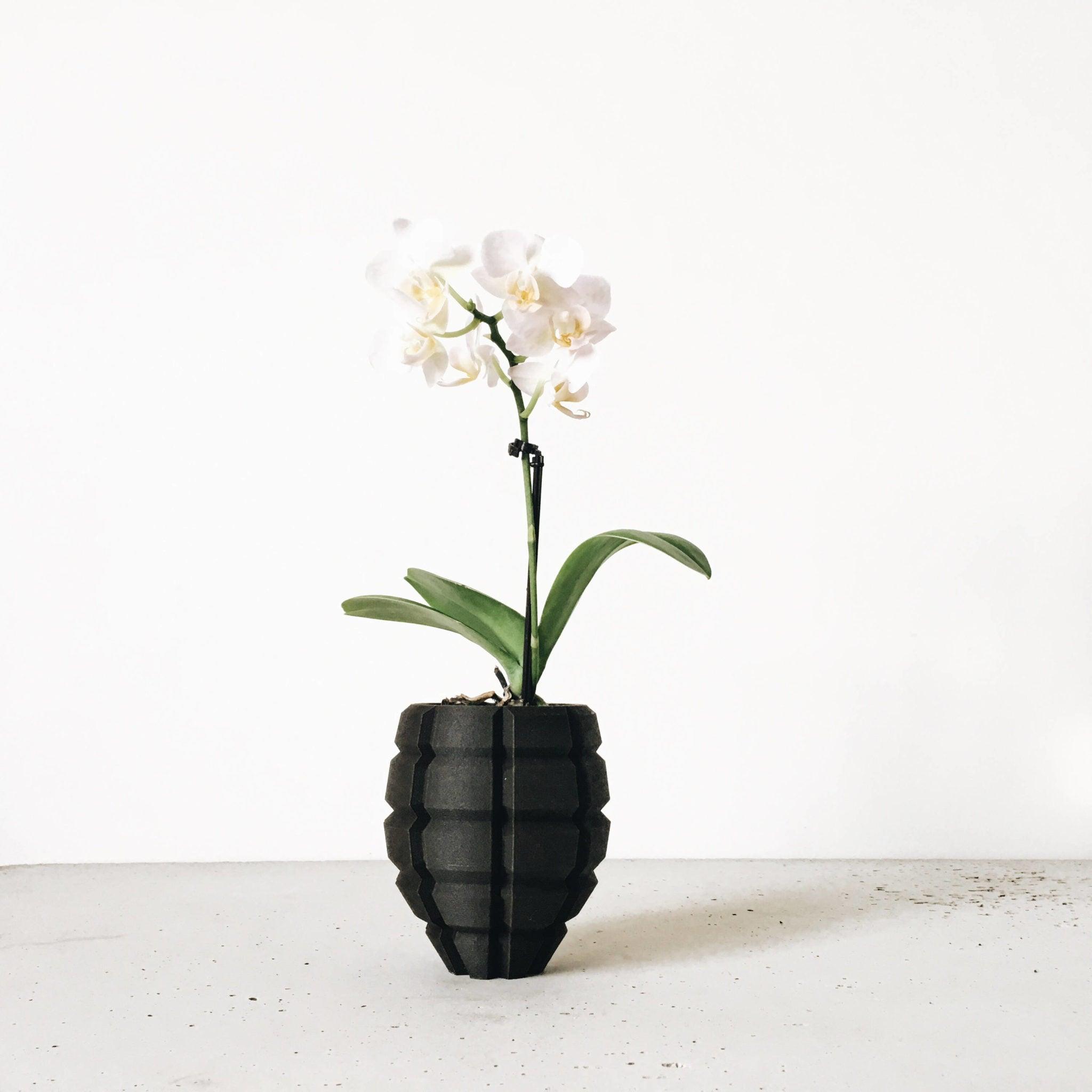 Black Indoor Planter - GRENADE - Minimum Design 