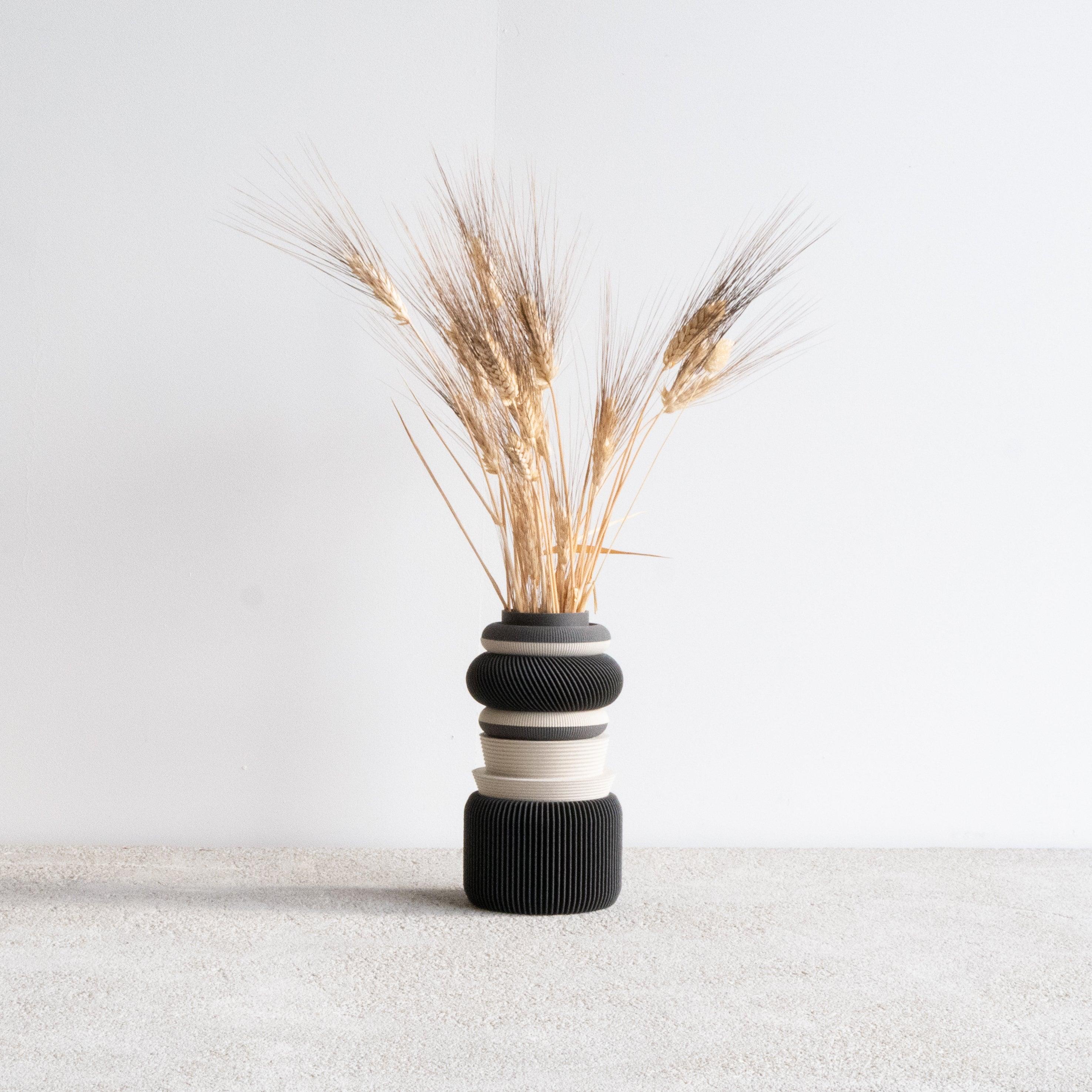 NU Modular Vase – Grey - Minimum Design 