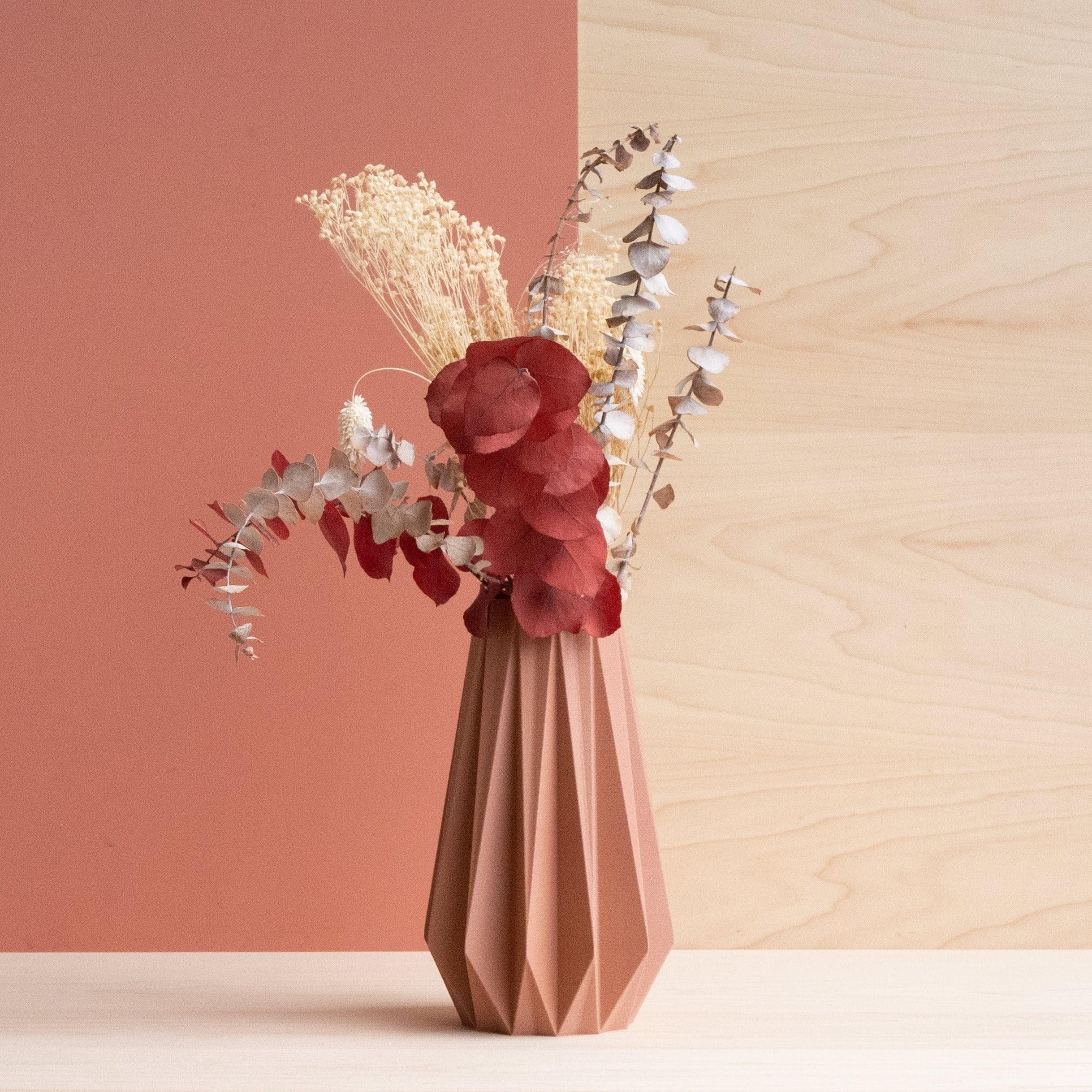 ORIGAMI Vase - Minimum Design #color_Terracotta