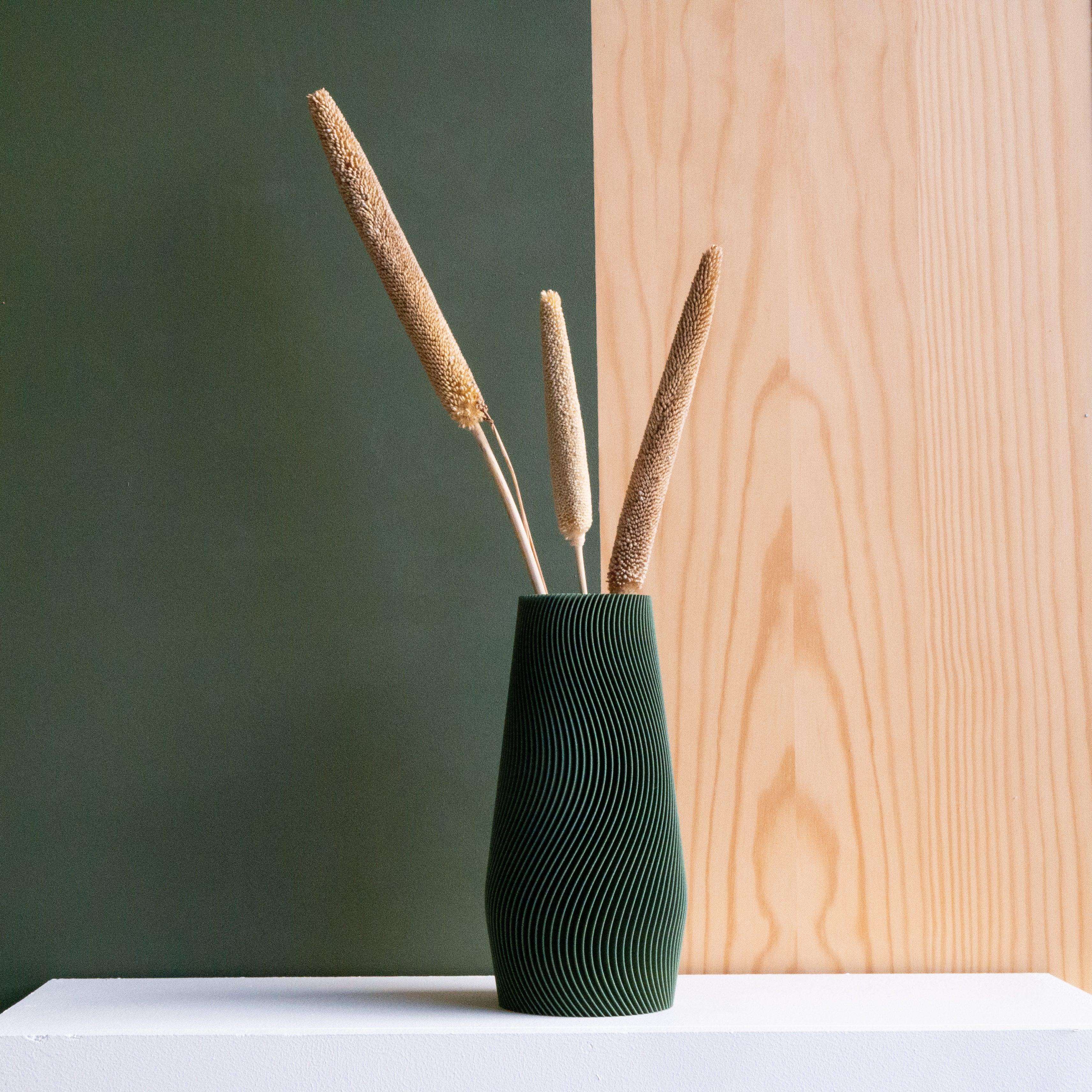 WAVE Vase - Minimum Design #color_green